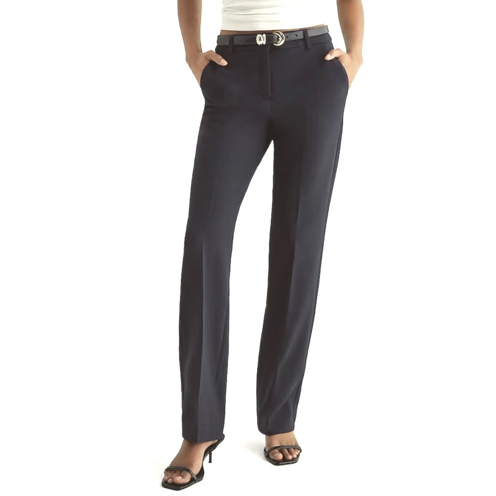Charcoal Gray Editor Pants